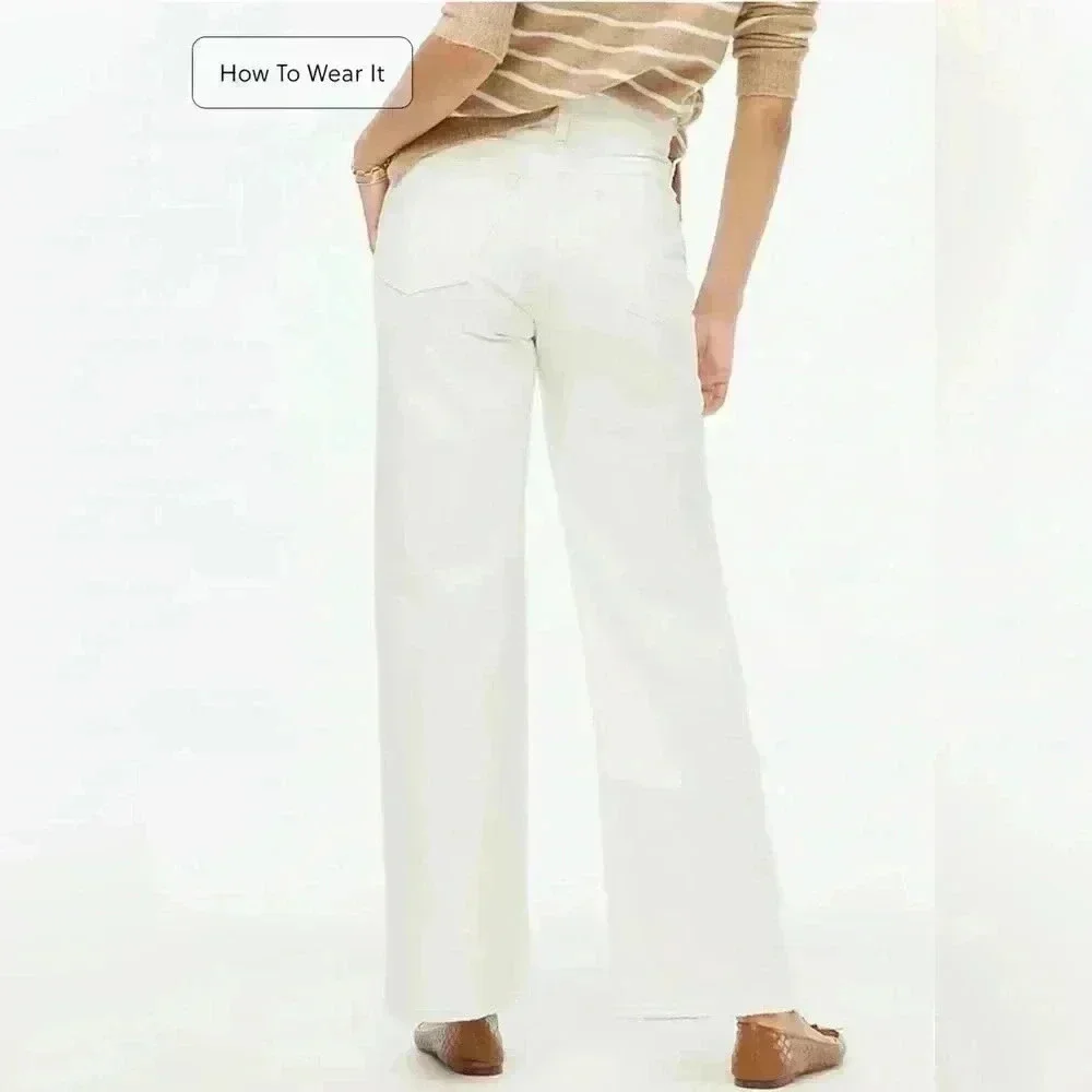 JCREW Petite Premium Edition vintage wide-leg jean with button fly - NWT